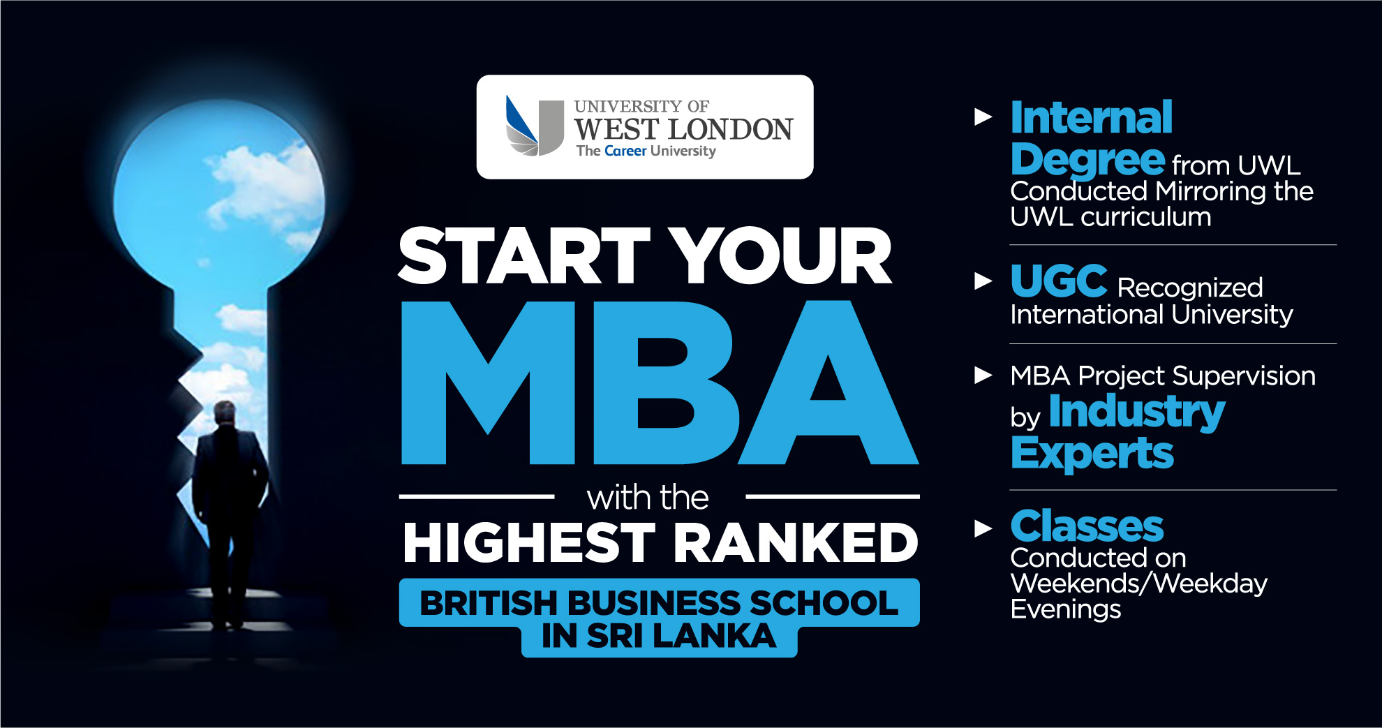 start your MBA with the highest ranked British business school in Sri Lanka