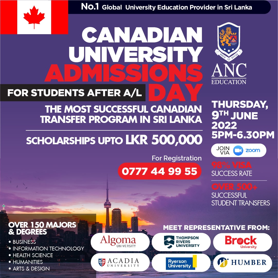 Canadian University Open Day (9th June)