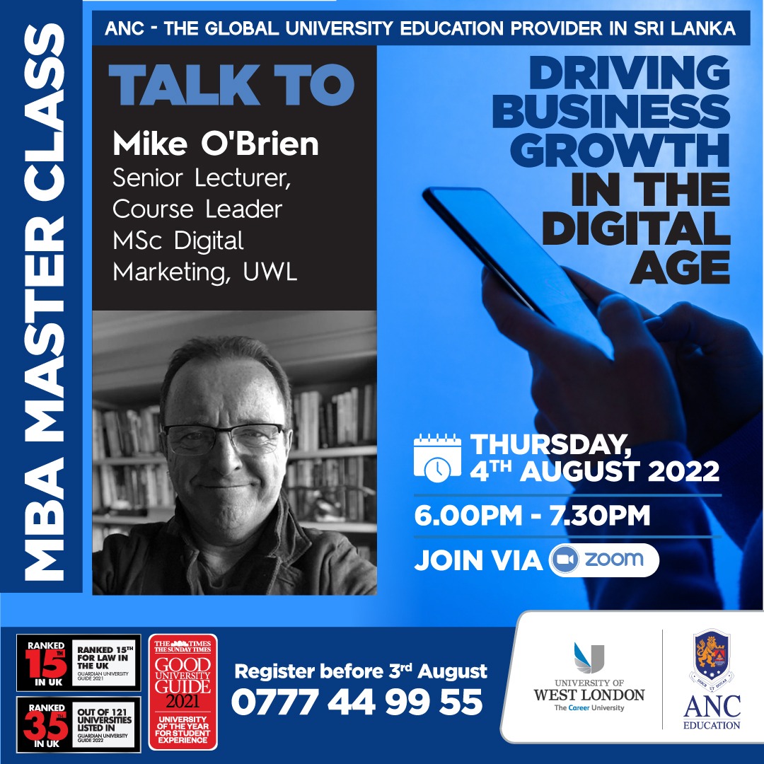 “Driving business growth in the digital age” – MBA Master Class