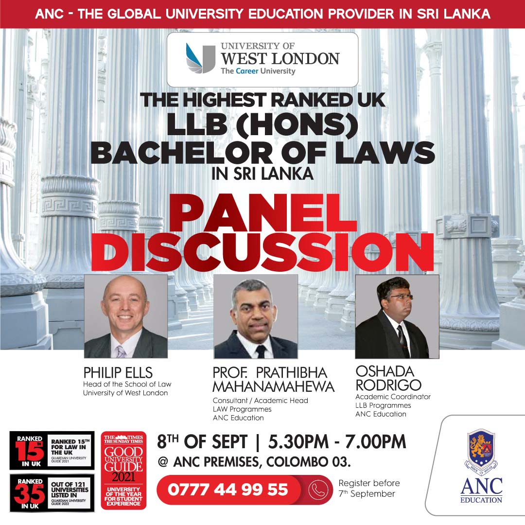Highest Ranked LLB (Hons) UK Degree in Sri Lanka – Panel Discussion 2022