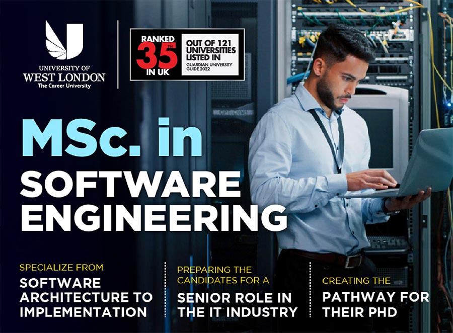 MSc in Software Engineering – University of West London UK