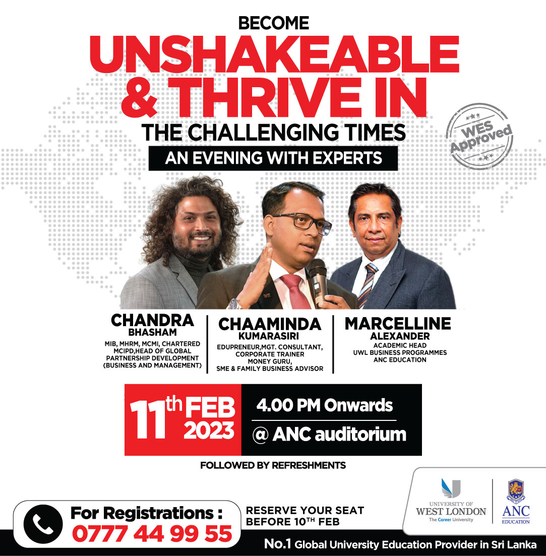 Unshakeable & Thrive in the Challenging Times – MBA Workshop