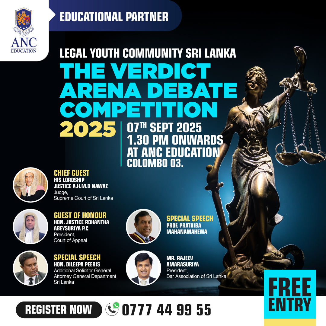 ANC Education Partners with Legal Youth Community for “The Verdict” Arena Debate Competition 2025